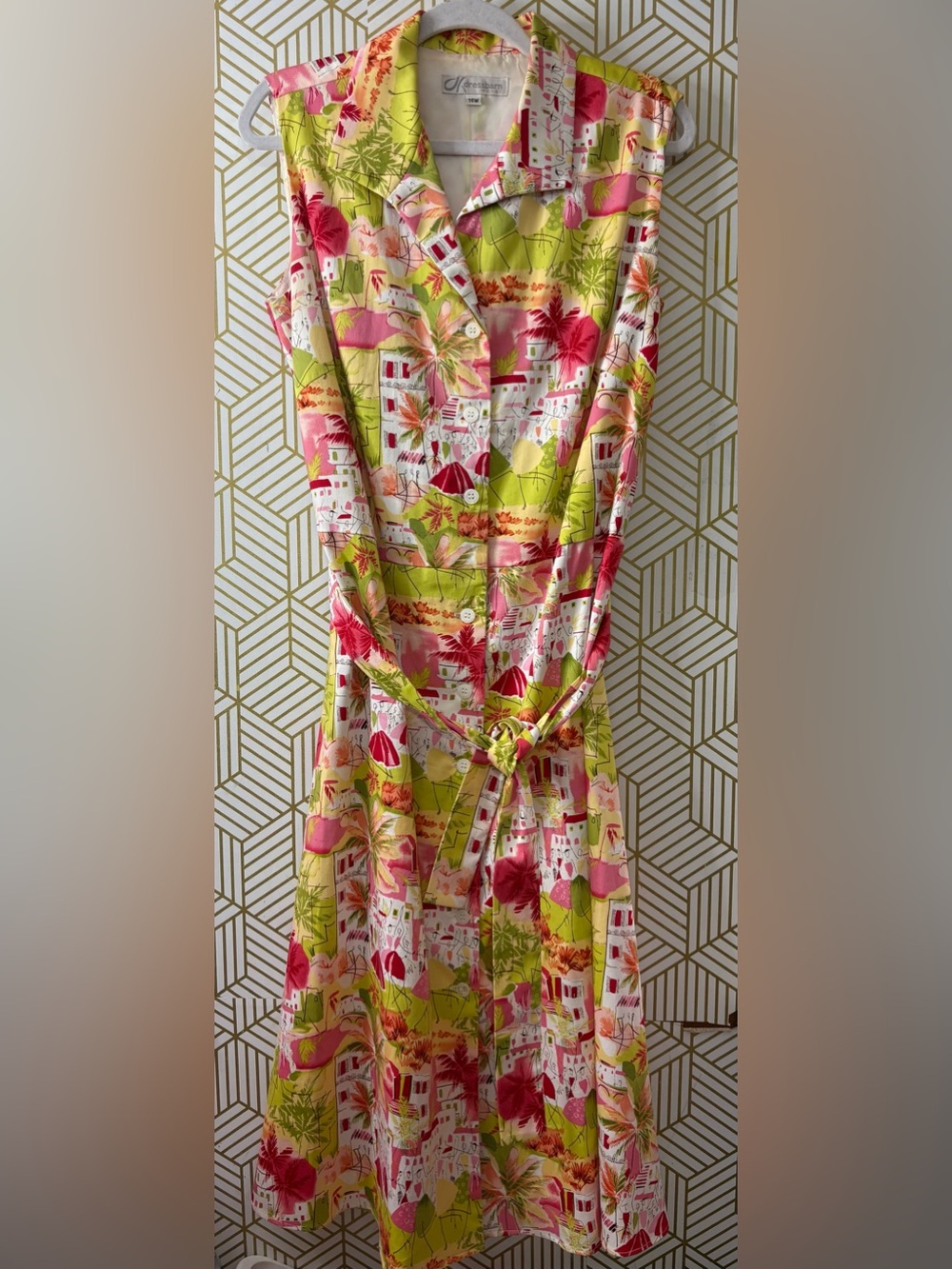 Women’s Dress Barn Tropical Print Dress size 14W